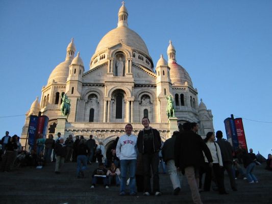 Colin and Alan at La Sacr Coeur
